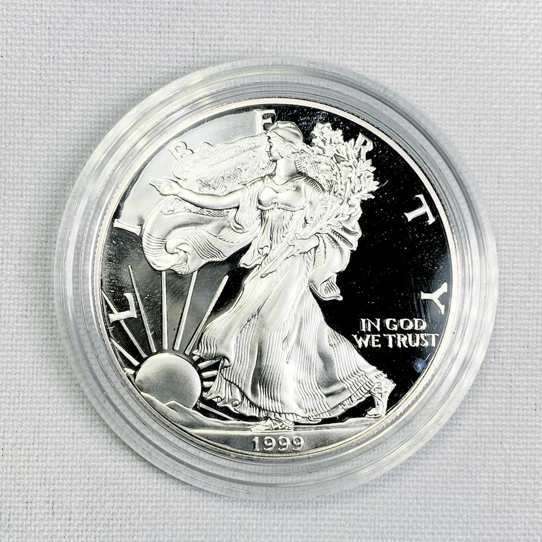 1999 1oz American Silver Eagle -Proof w/ Cert. (1 of 3)