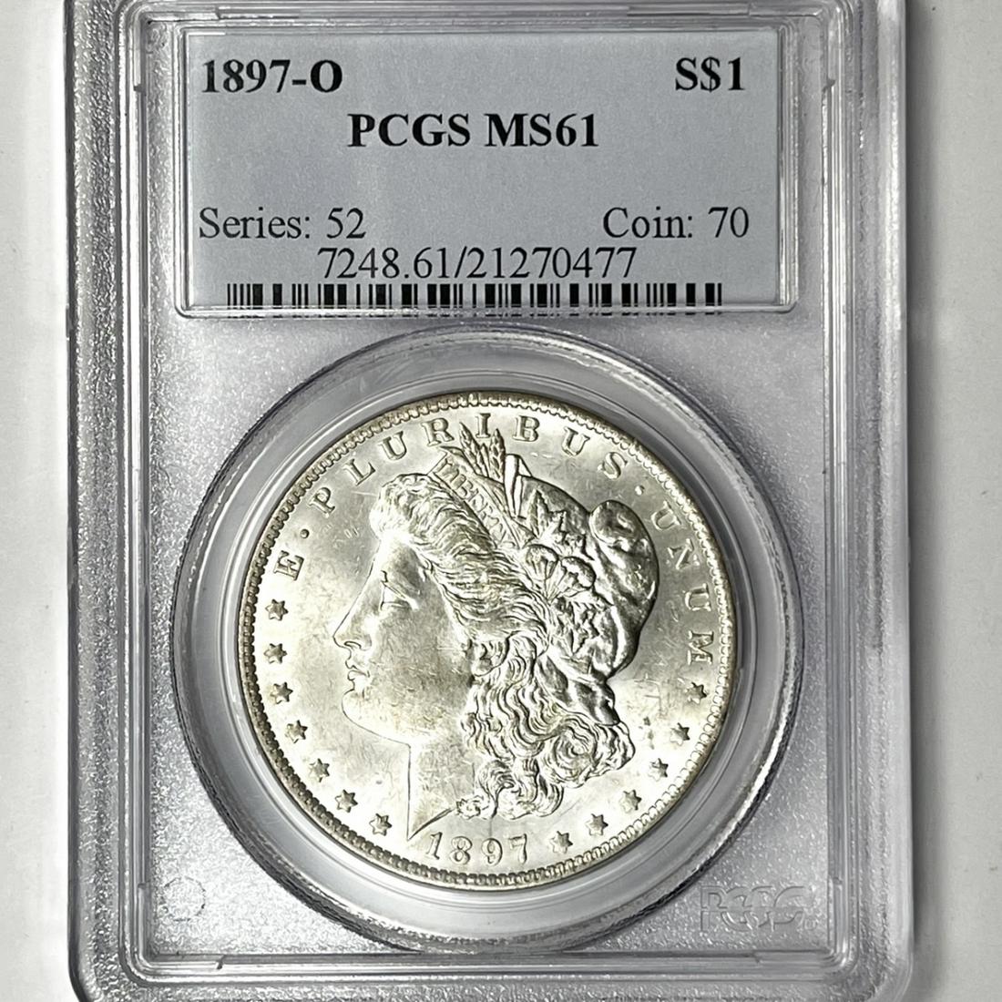 1897-O Morgan Silver Dollar PCGS-MS61 (1 of 2)