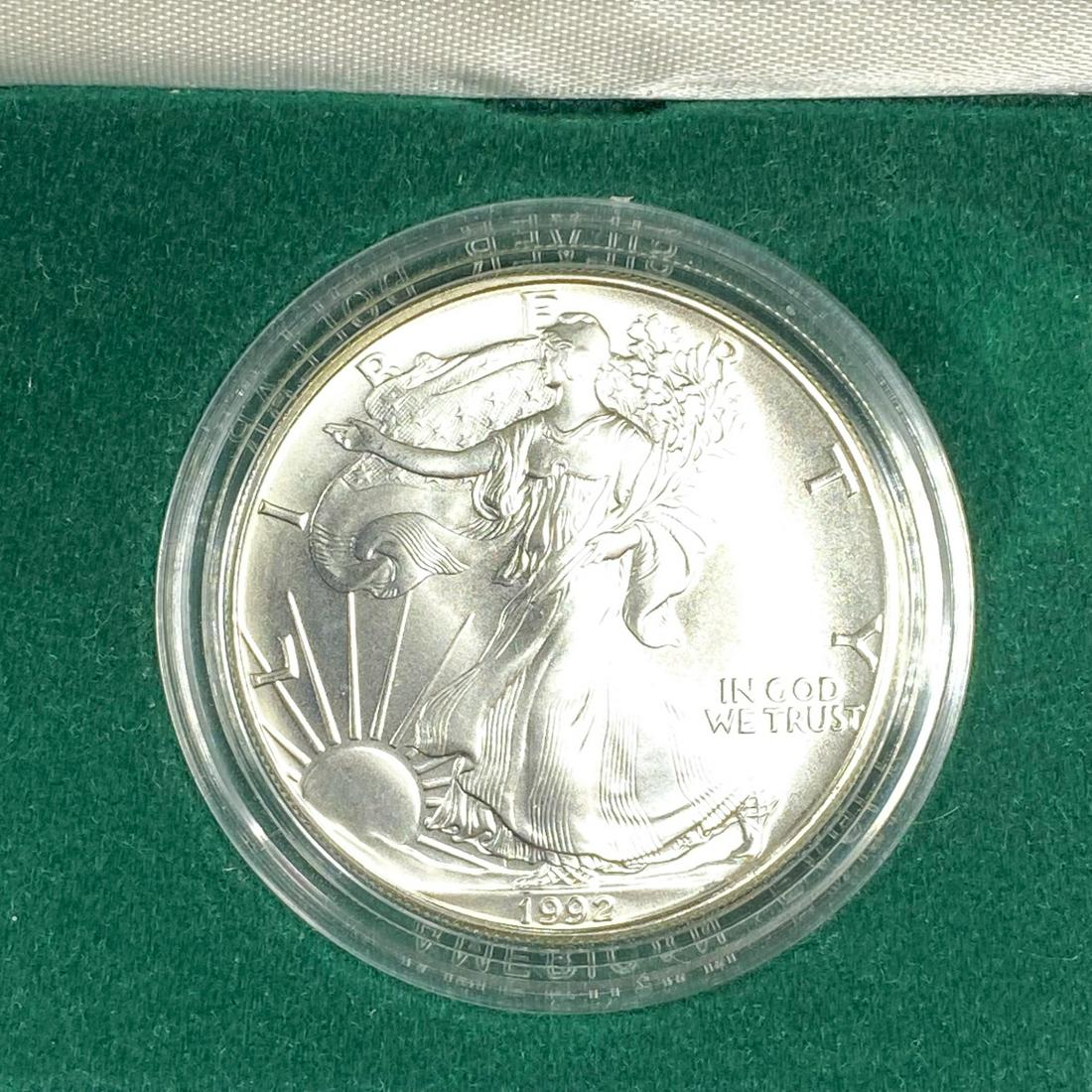 1992 American Silver Eagle -Unc w/ Cert. (1 of 2)