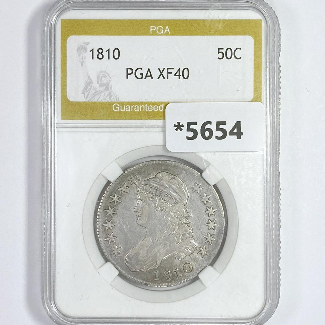 1810 Capped Bust Half Dollar PGA-XF40 (1 of 2)