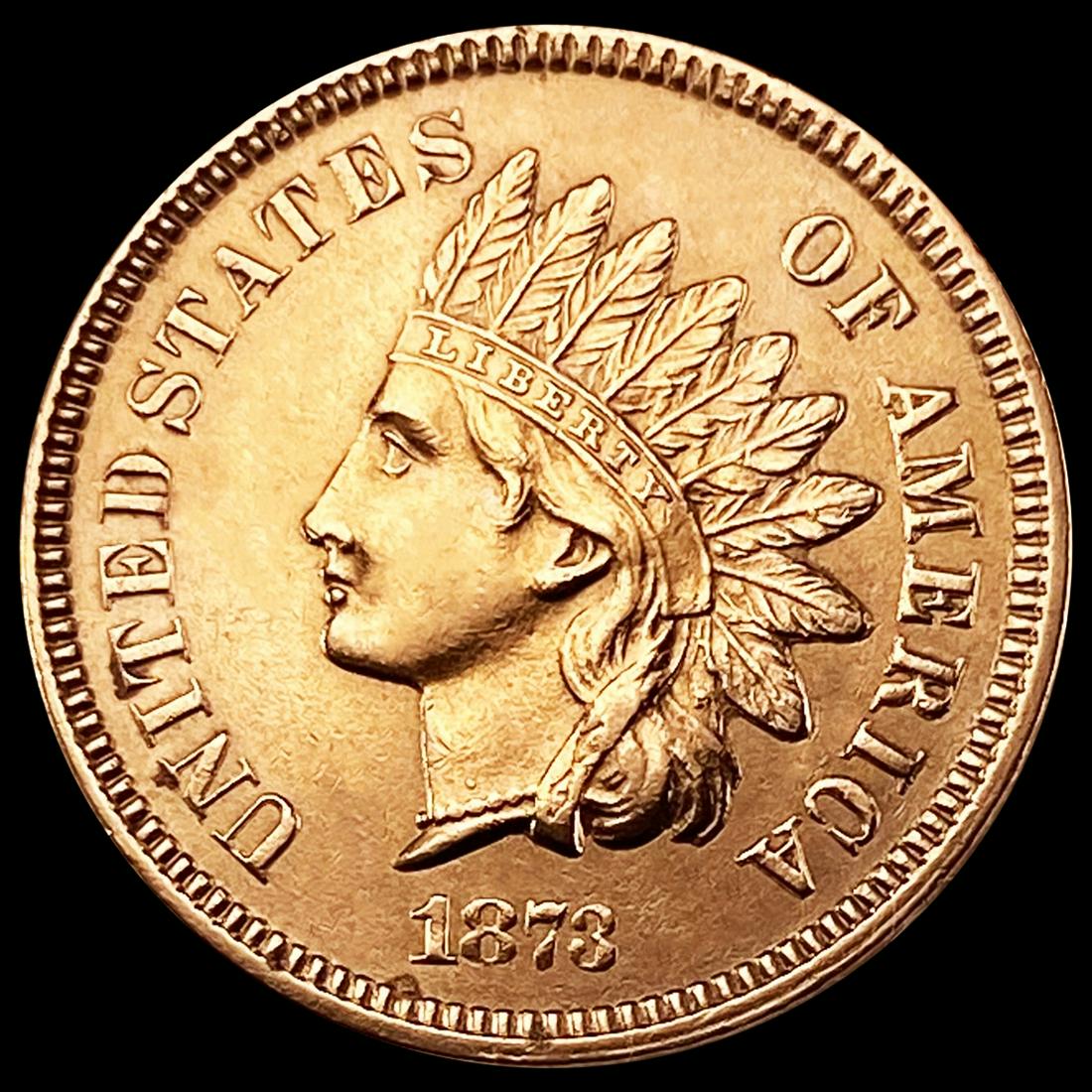 1873 Clsd 3 Indian Head Cent UNCIRCULATED (1 of 2)