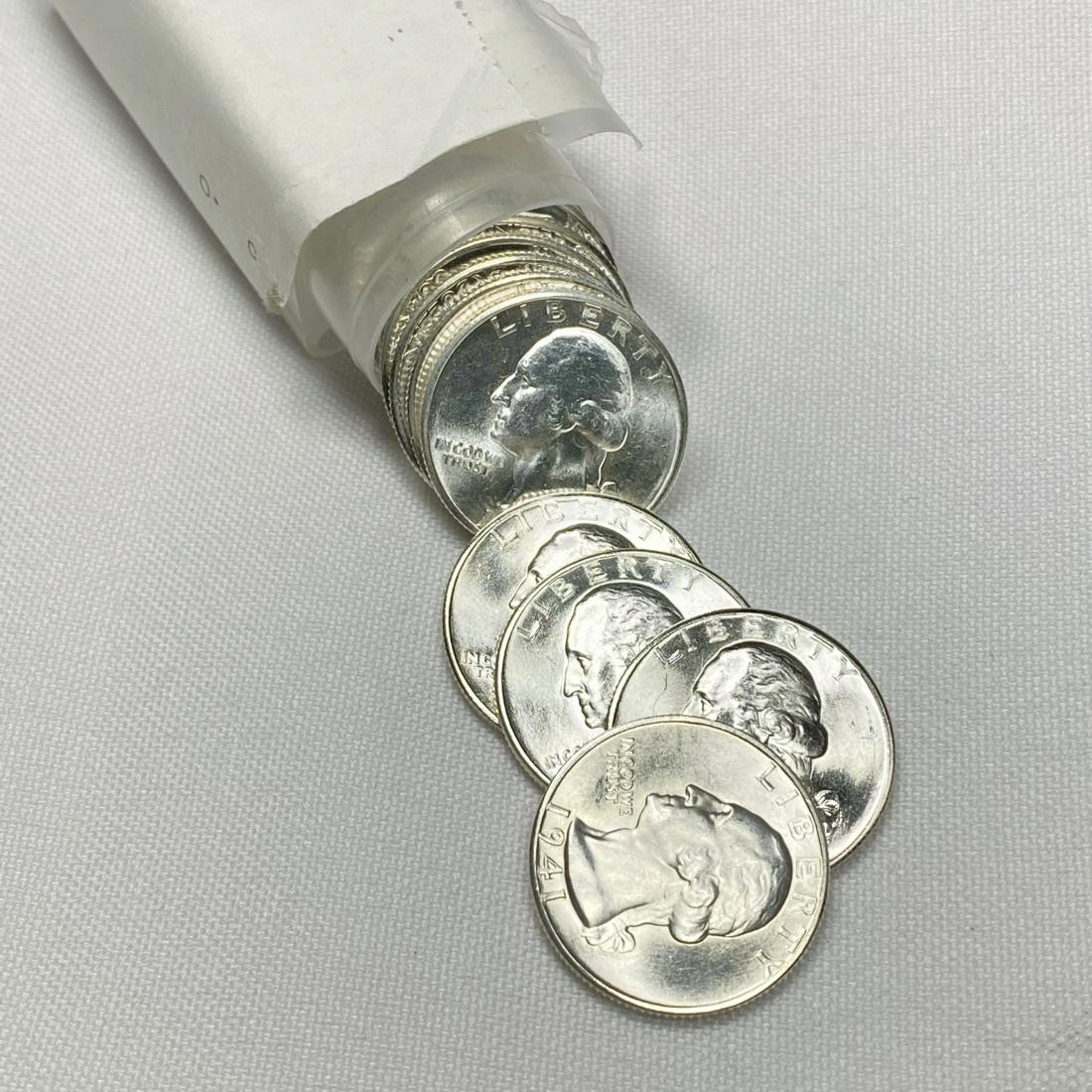 1941-D Washington Silver Quarter Roll (13) - BU (1 of 4)