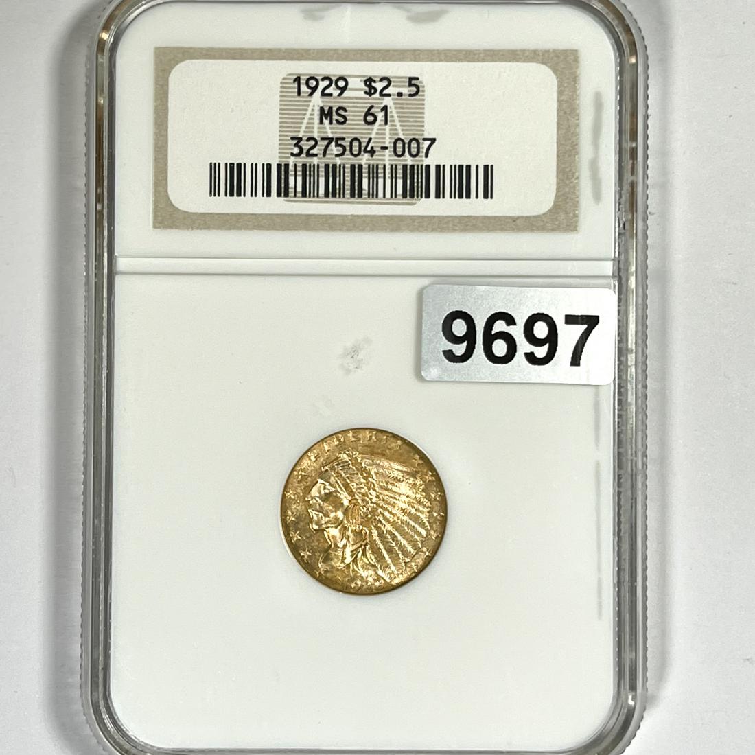 1929 $2.50 Gold Quarter Eagle NGC-MS61 (1 of 2)