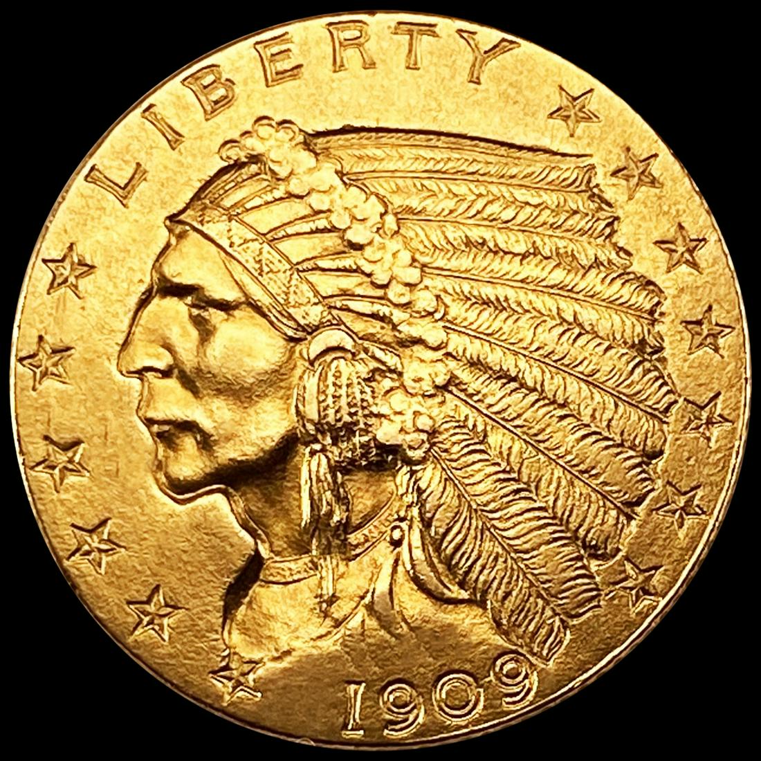 1909 $2.50 Gold Quarter Eagle UNCIRCULATED (1 of 2)