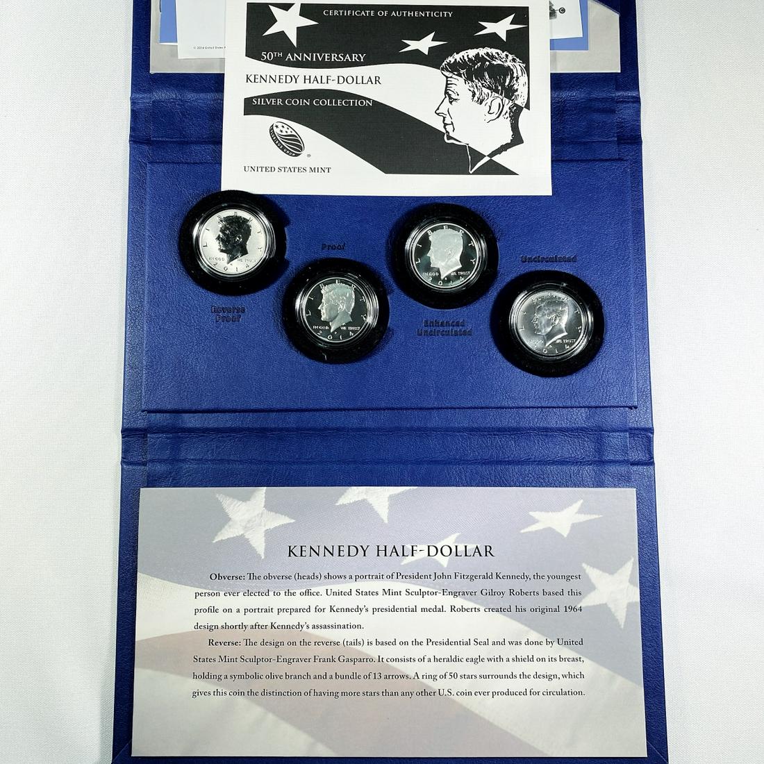 2014 Kennedy Half Dollar Collect. (4) -Proof w/ (1 of 2)