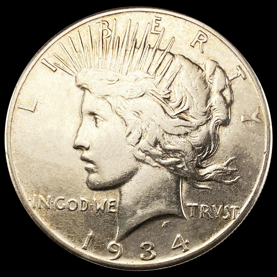 1934-S Silver Peace Dollar NEARLY UNCIRCULATED (1 of 2)