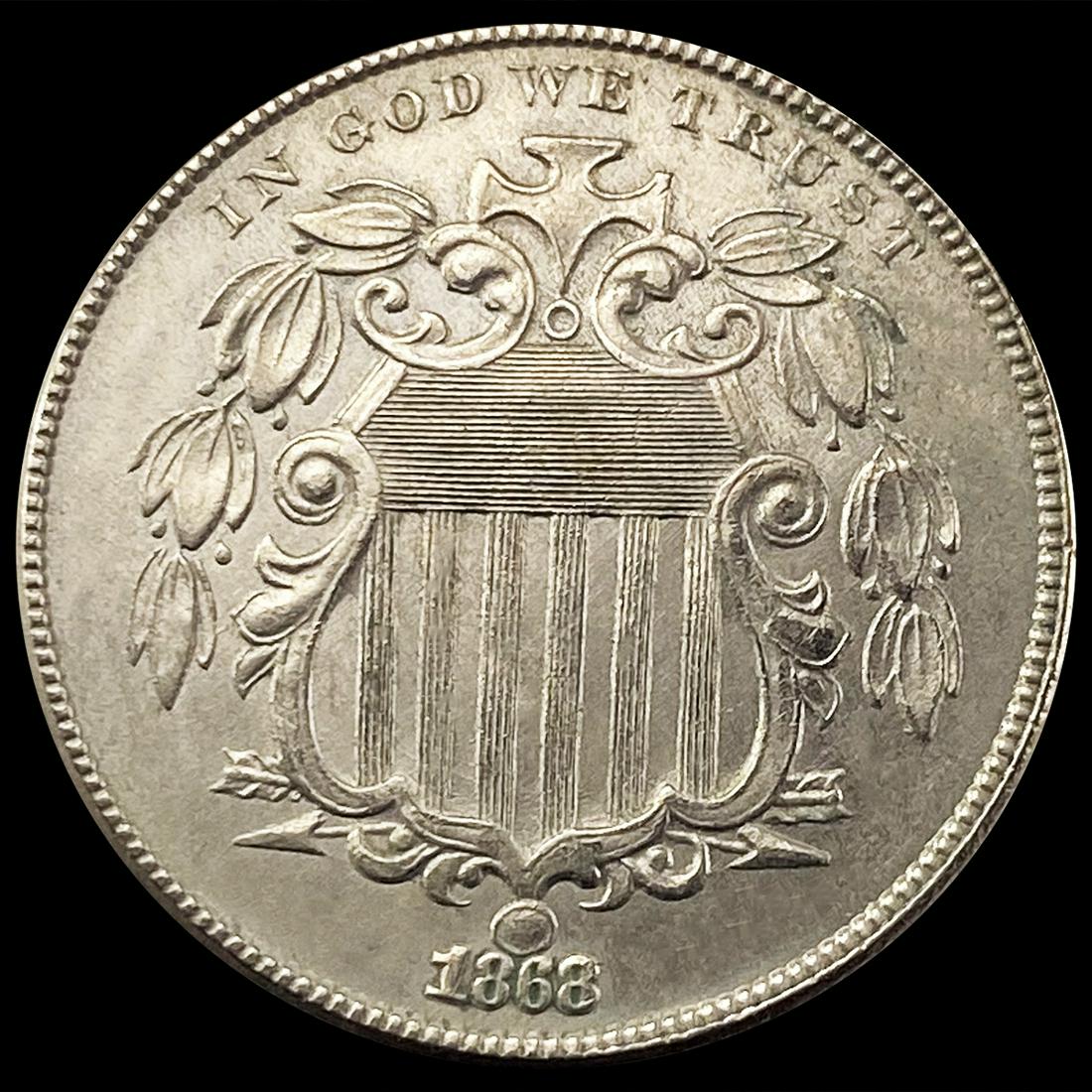 1868 Shield Nickel CLOSELY UNCIRCULATED (1 of 2)