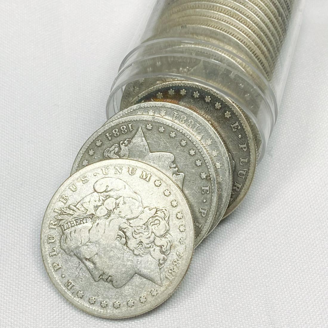 1884-S Morgan Silver Dollar Roll (19) - BU (1 of 4)