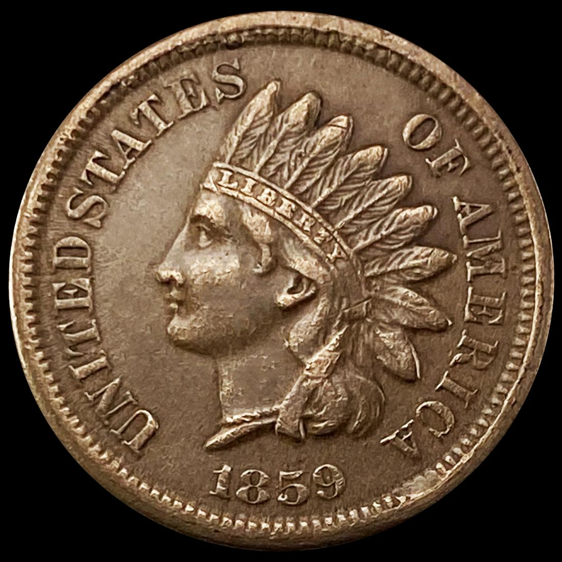 1859 Indian Head Cent NEARLY UNCIRCULATED (1 of 2)