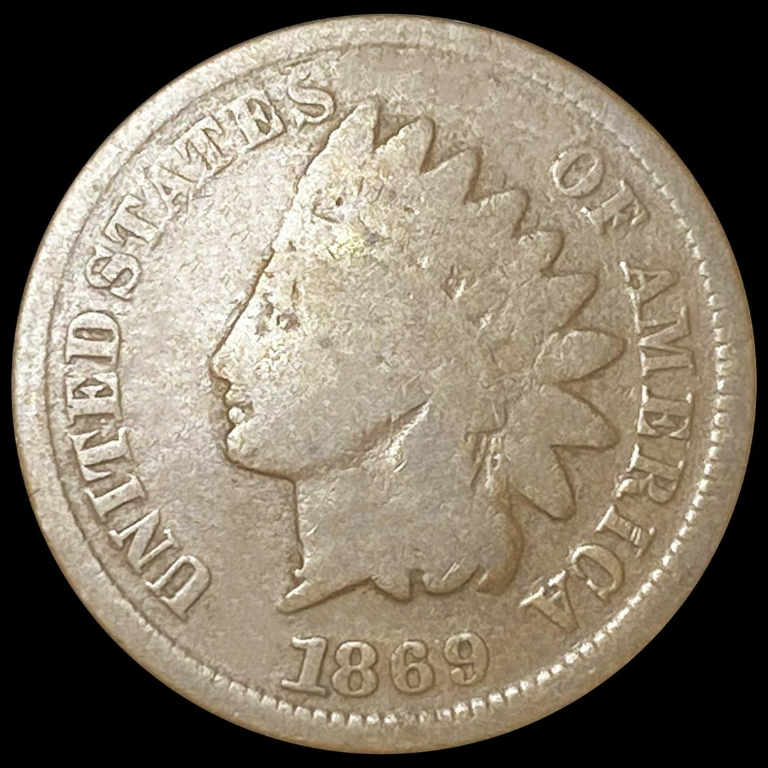 1869 Indian Head Cent NICELY CIRCULATED (1 of 2)