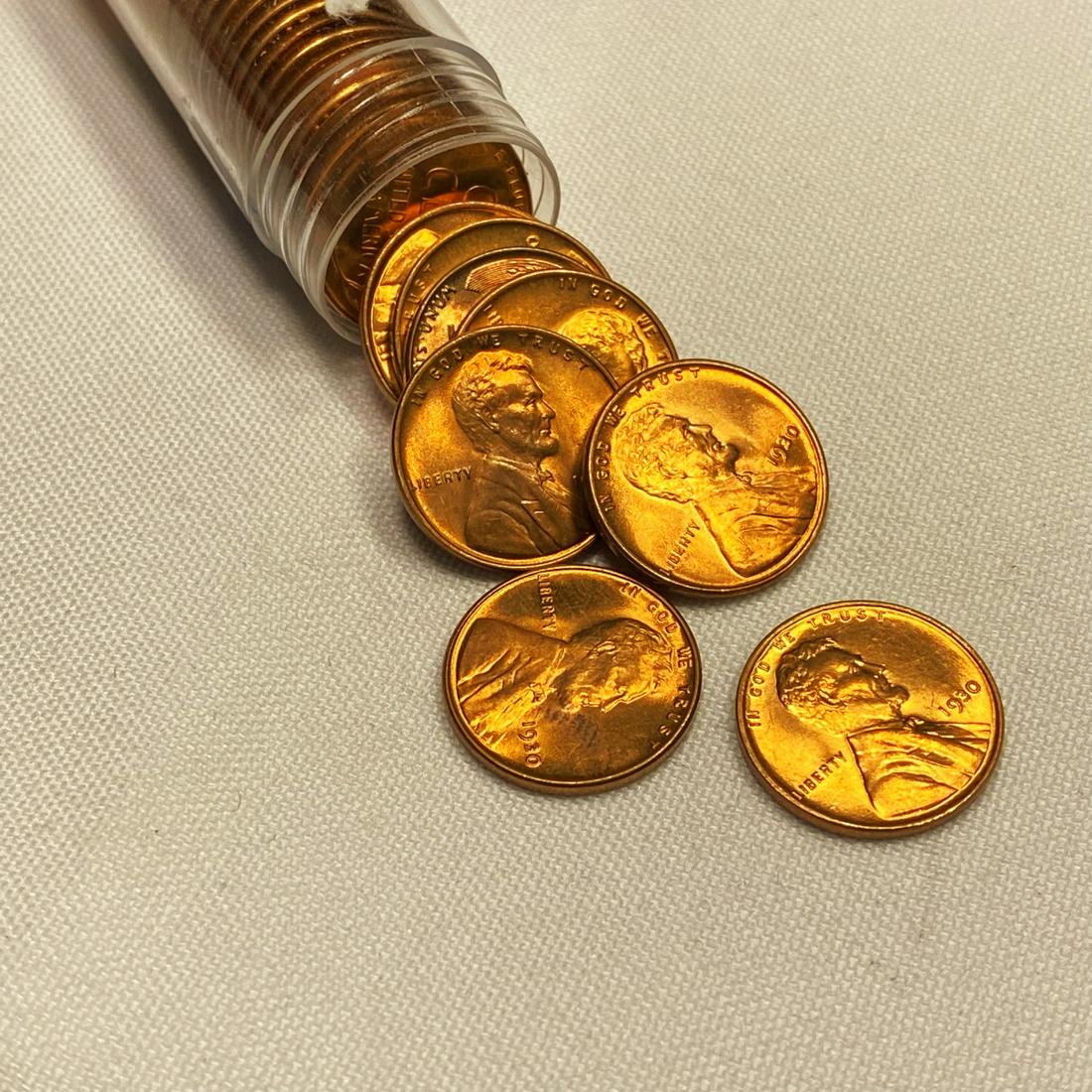 1930 Wheat Cent Roll (10) - BU (1 of 4)