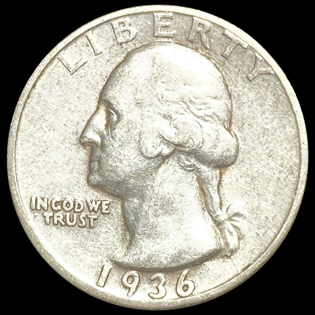 1936-D Washington Silver Quarter CLOSELY UNC (1 of 2)