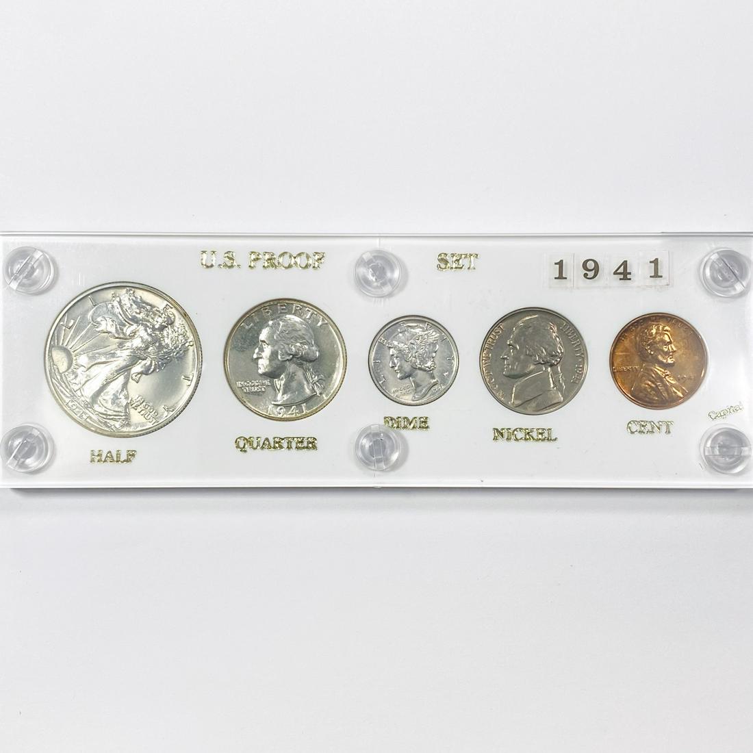 1941 Proof Set (5) Coins (1 of 2)