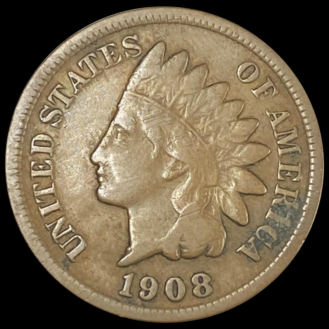 1908-S Indian Head Cent LIGHTLY CIRCULATED (1 of 2)