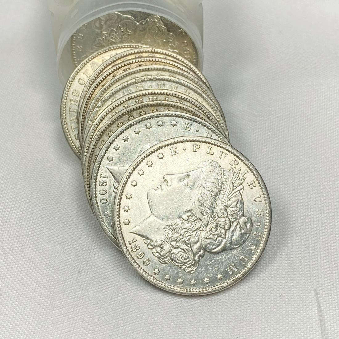 1890-S Morgan Silver Dollar Roll (20) - BU (1 of 4)