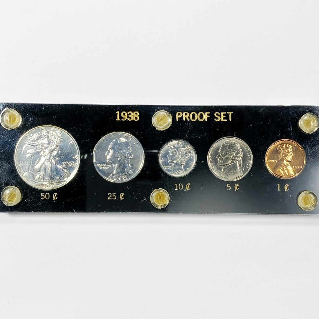 1938 Proof Set (5) Coins (1 of 2)