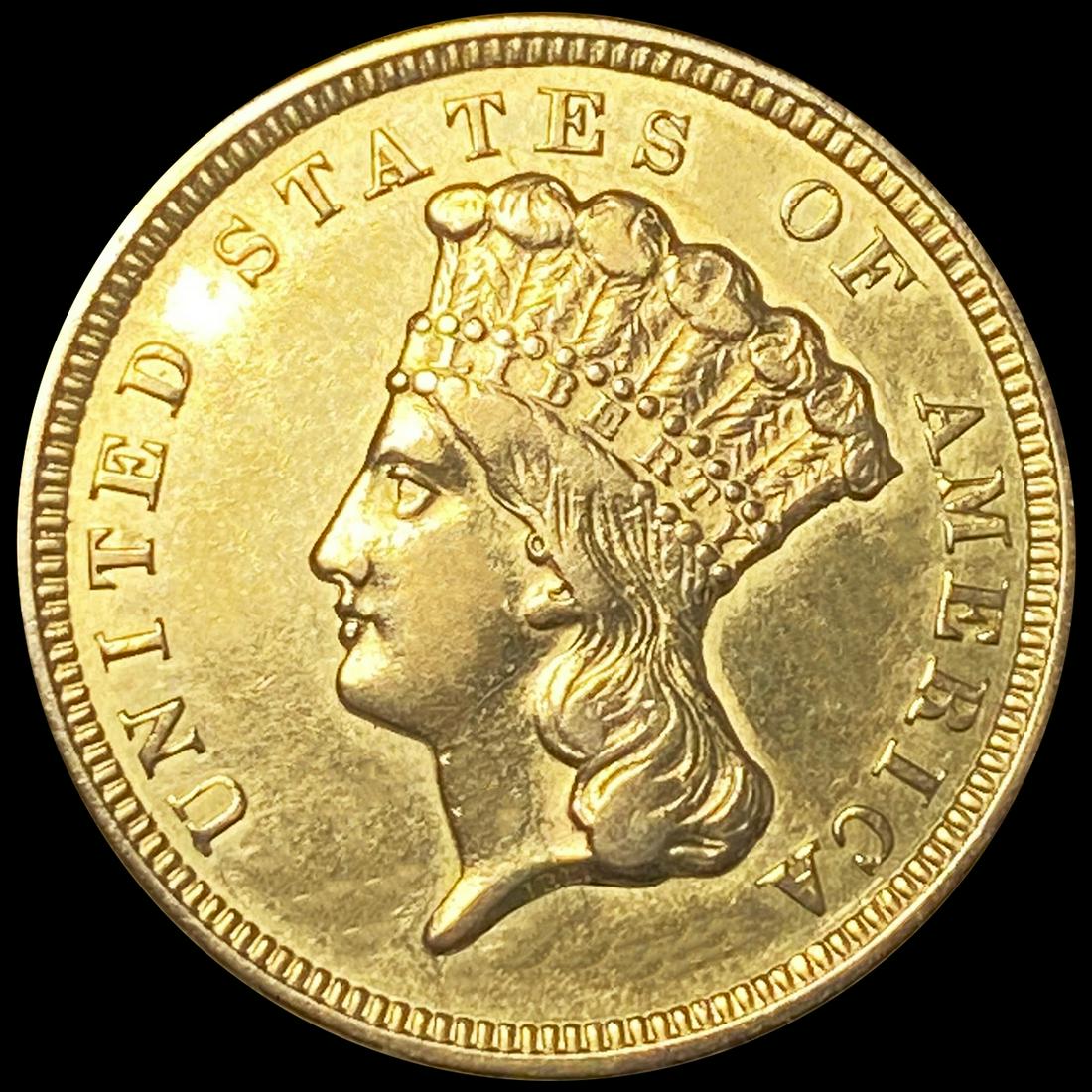 1856 $3 Gold Piece CLOSELY UNCIRCULATED (1 of 2)