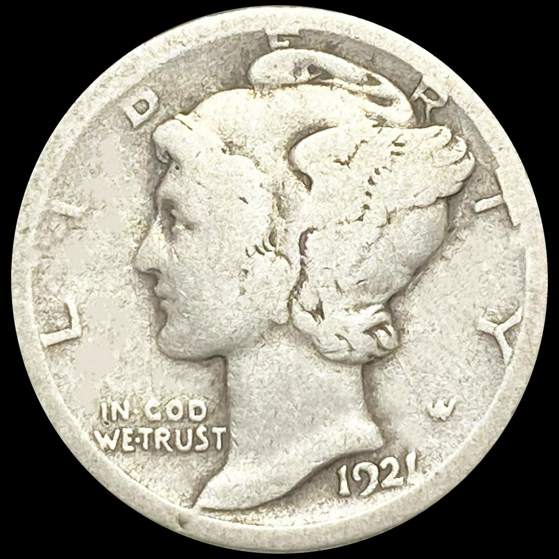1921-D Mercury Dime NICELY CIRCULATED (1 of 2)