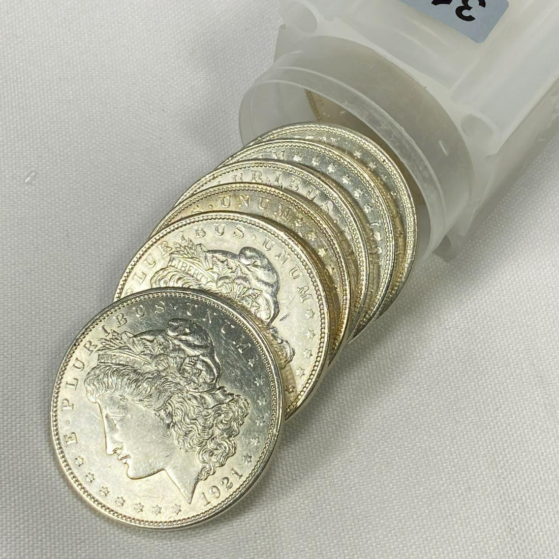 1921 Morgan Silver Dollar Roll (20) - BU (1 of 4)