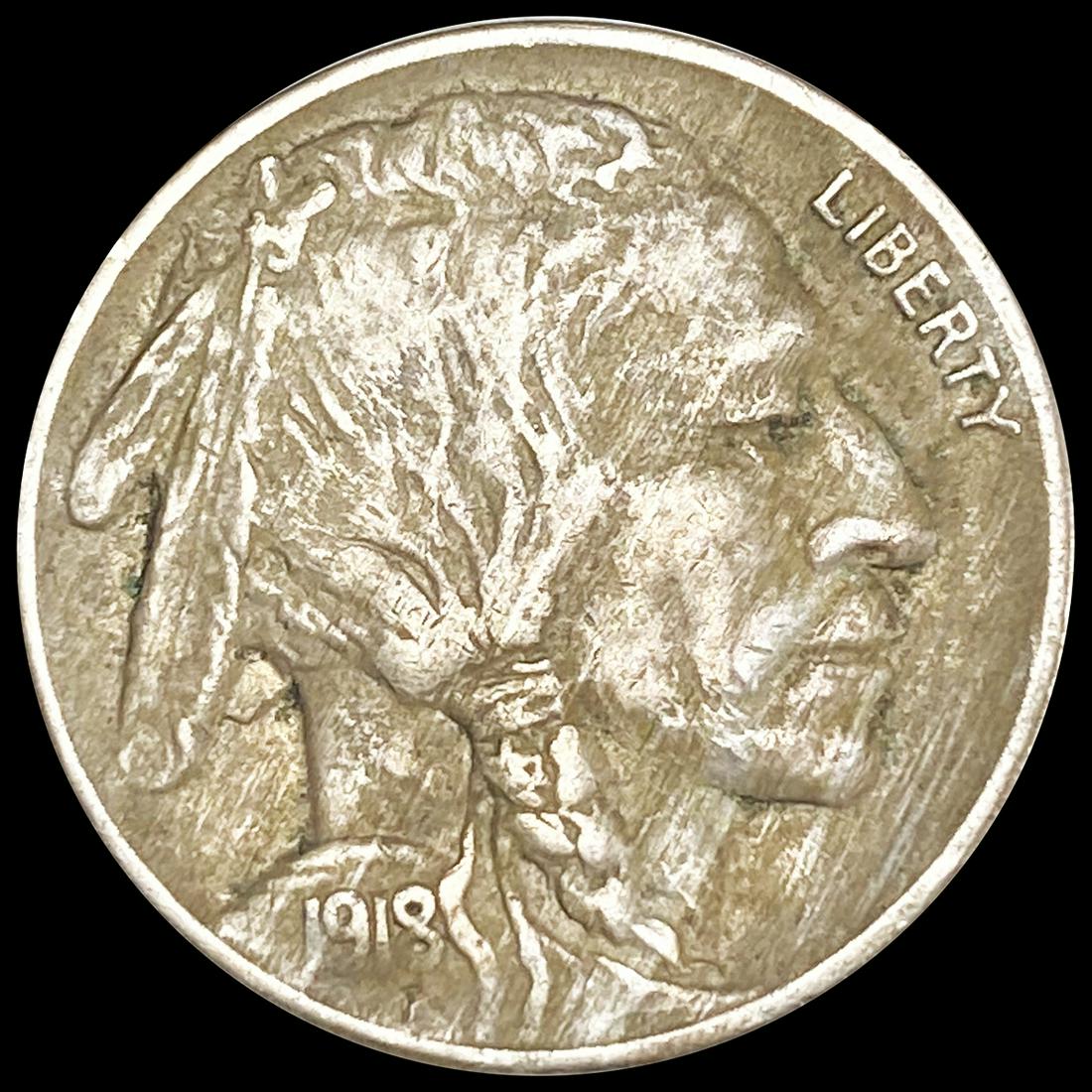 1918 Buffalo Nickel NEARLY UNCIRCULATED (1 of 2)
