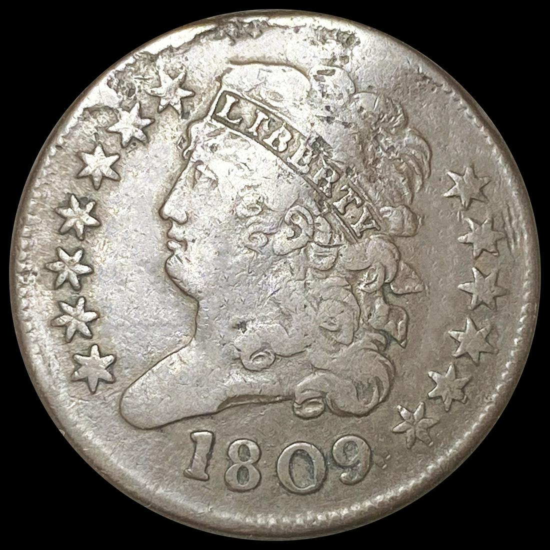 1809 Classic Head Half Cent LIGHTLY CIRCULATED (1 of 2)