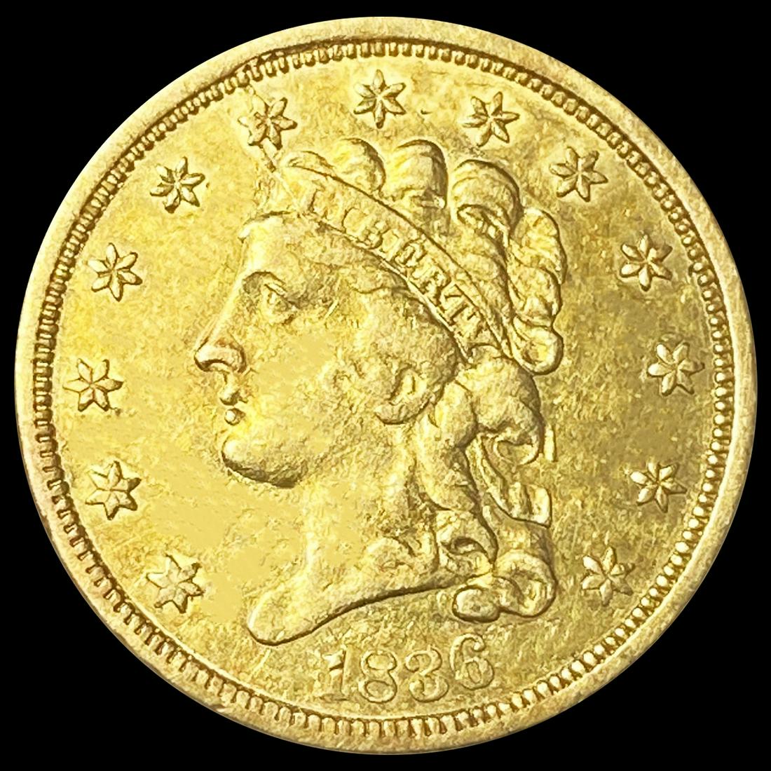 1836 $2.50 Gold Quarter Eagle CLOSELY (1 of 2)