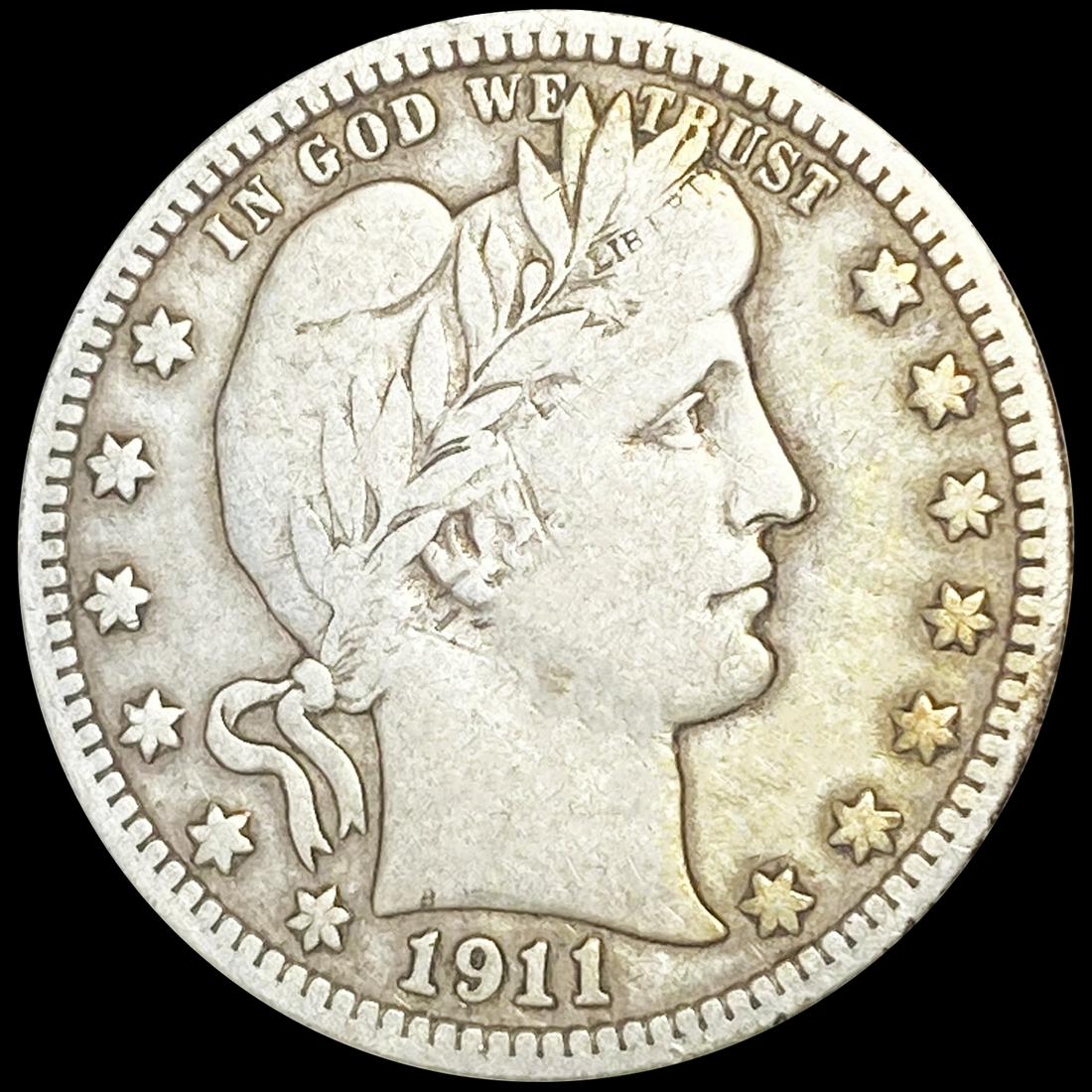1911-D Barber Quarter LIGHTLY CIRCULATED (1 of 2)