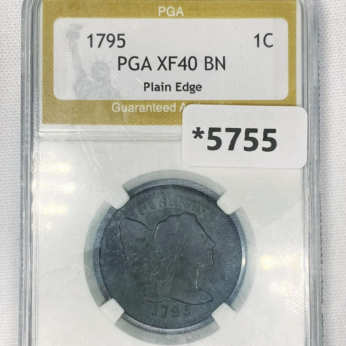 1795 Liberty Cap Large Cent PGA-XF40 BN Plain Edge (1 of 2)