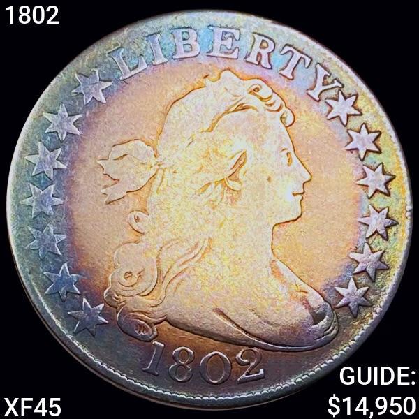 1802 Draped Bust Half Dollar LIGHTLY CIRC (1 of 2)