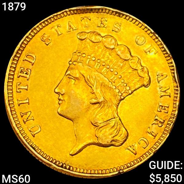 1879 $3 Gold Piece UNCIRCULATED (1 of 2)