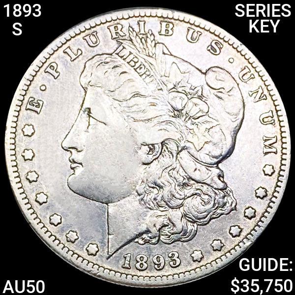 1893-S Key Date Morgan Silver Dollar HIGH GRADE (1 of 2)