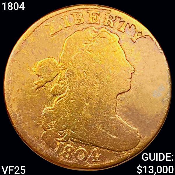 1804 Draped Bust Large Cent LIGHTLY CIRCULATED (1 of 2)