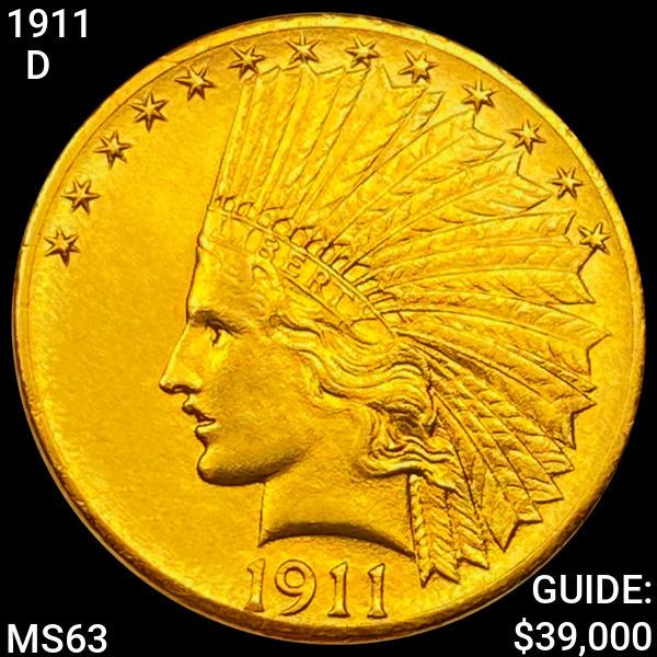 1911-D $10 Gold Eagle CHOICE BU (1 of 2)