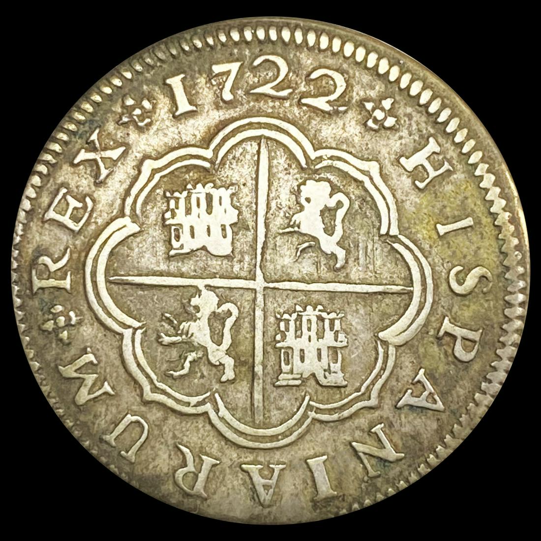 1722 Spanish 2 Reales LIGHTLY CIRCULATED (1 of 2)