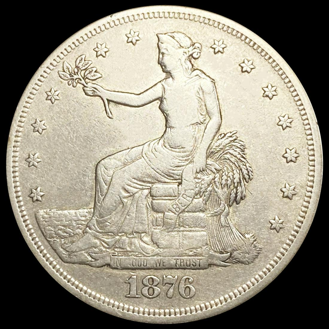 1876 Silver Trade Dollar NICELY CIRCULATED (1 of 2)