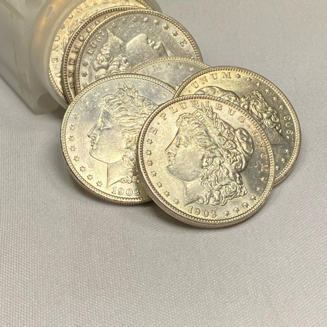 1903 Morgan Silver Dollar Roll (19) - BU (1 of 4)