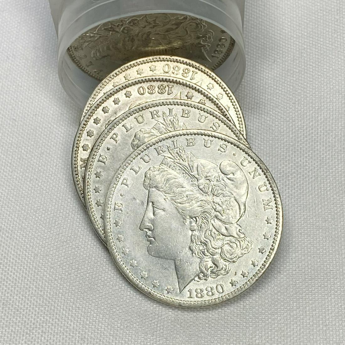 1880-O Morgan Silver Dollar Roll (21) - BU (1 of 4)