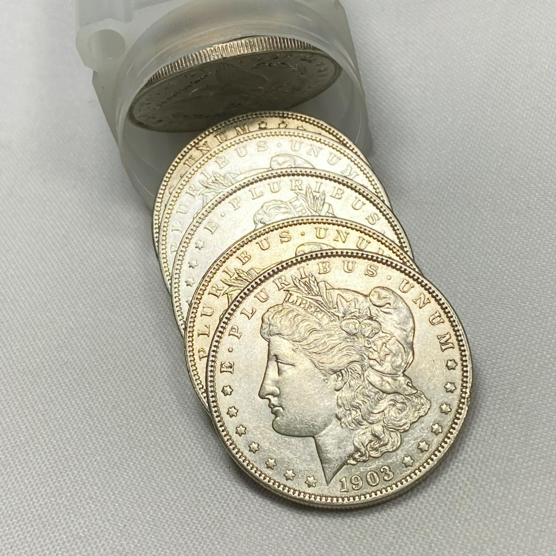 1903 Morgan Silver Dollar Roll (15) - BU (1 of 4)