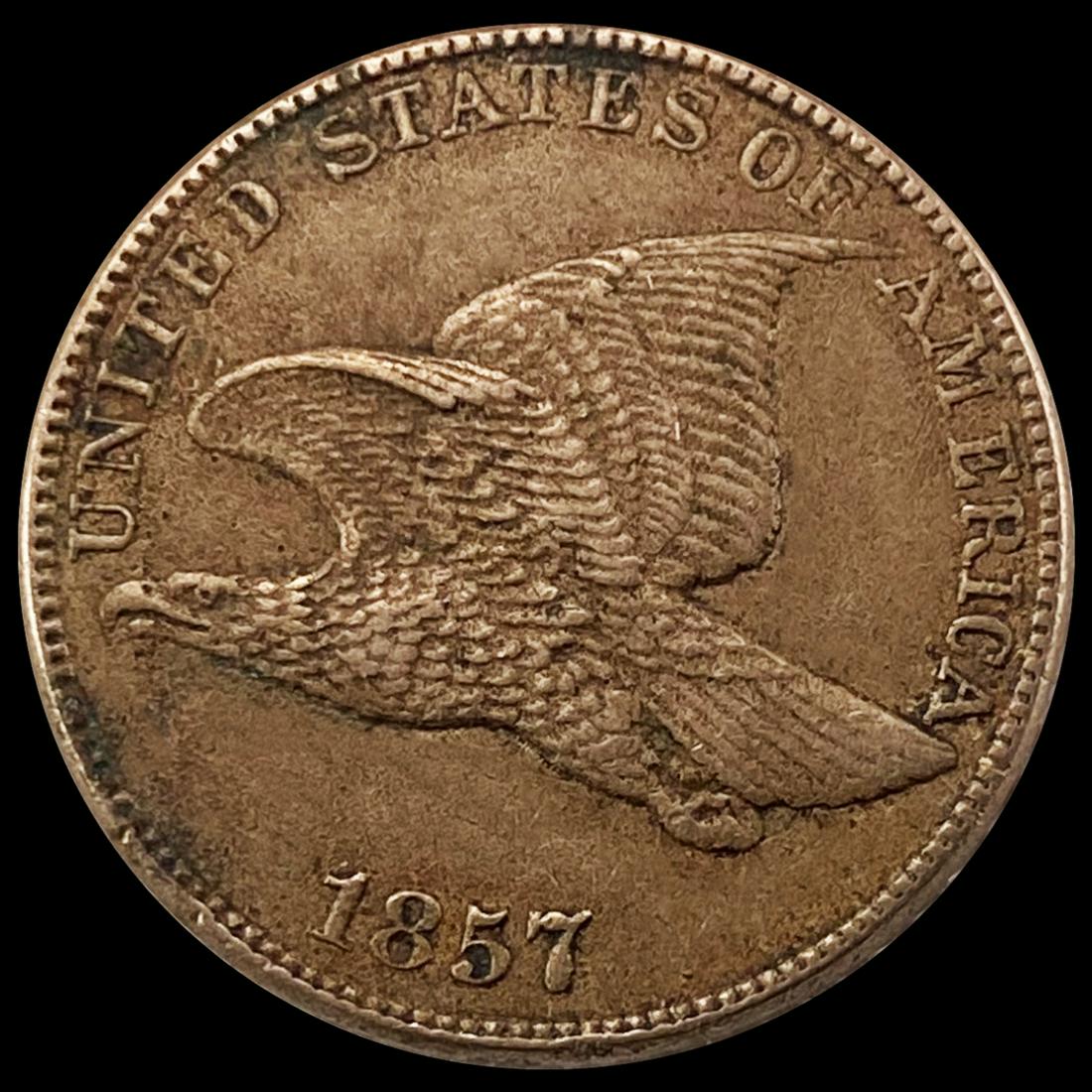 1857 Flying Eagle Cent NEARLY UNCIRCULATED (1 of 2)