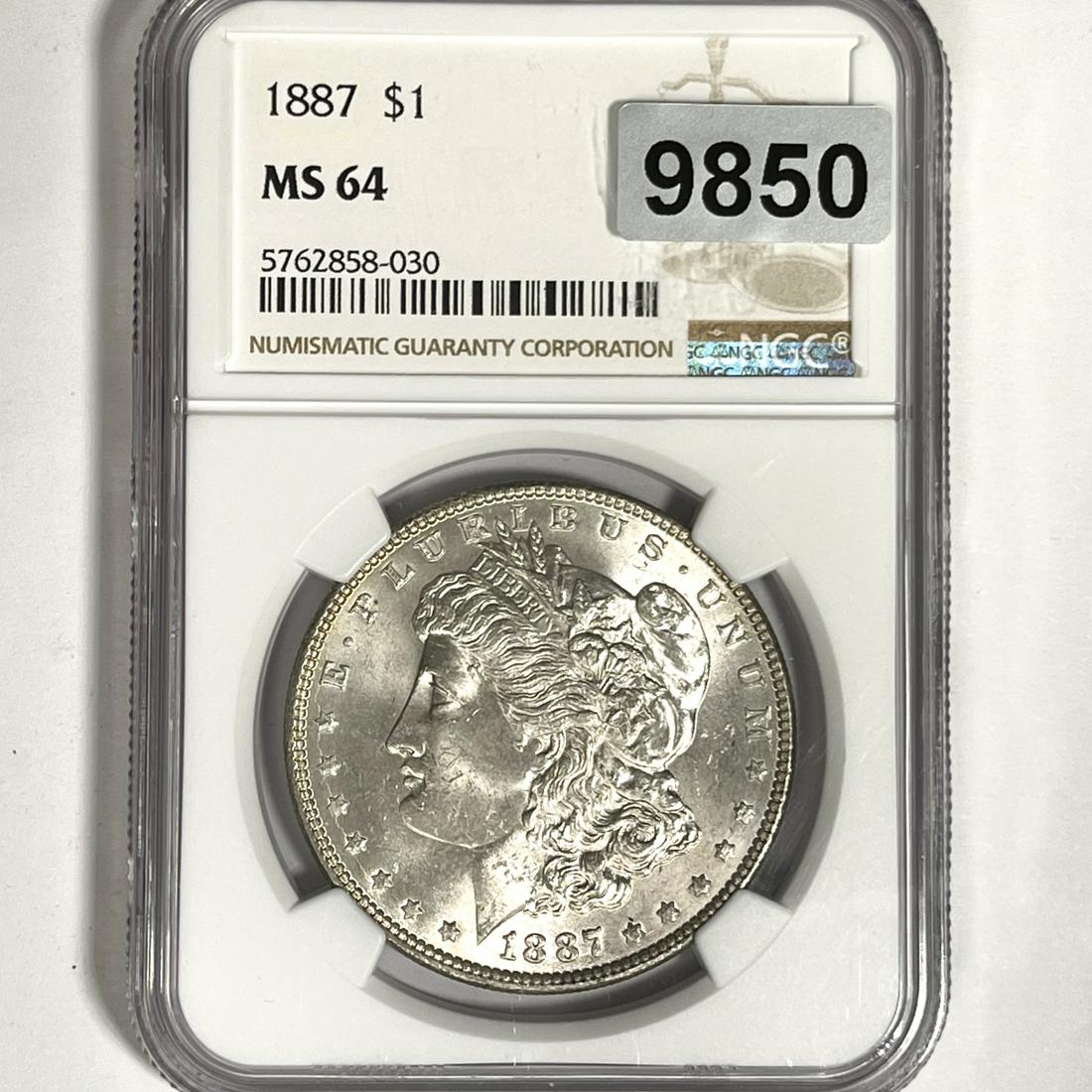 1887 Morgan Silver Dollar NGC-MS64 (1 of 2)