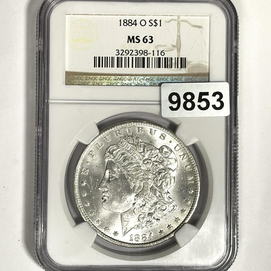 1884-O Morgan Silver Dollar NGC-MS63 (1 of 2)