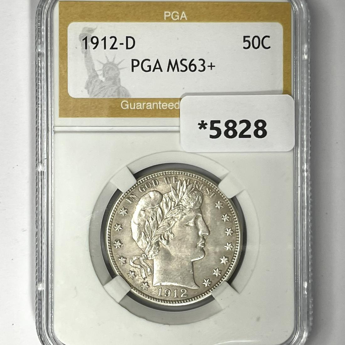 1912-D Barber Half Dollar PGA-MS63+ (1 of 2)