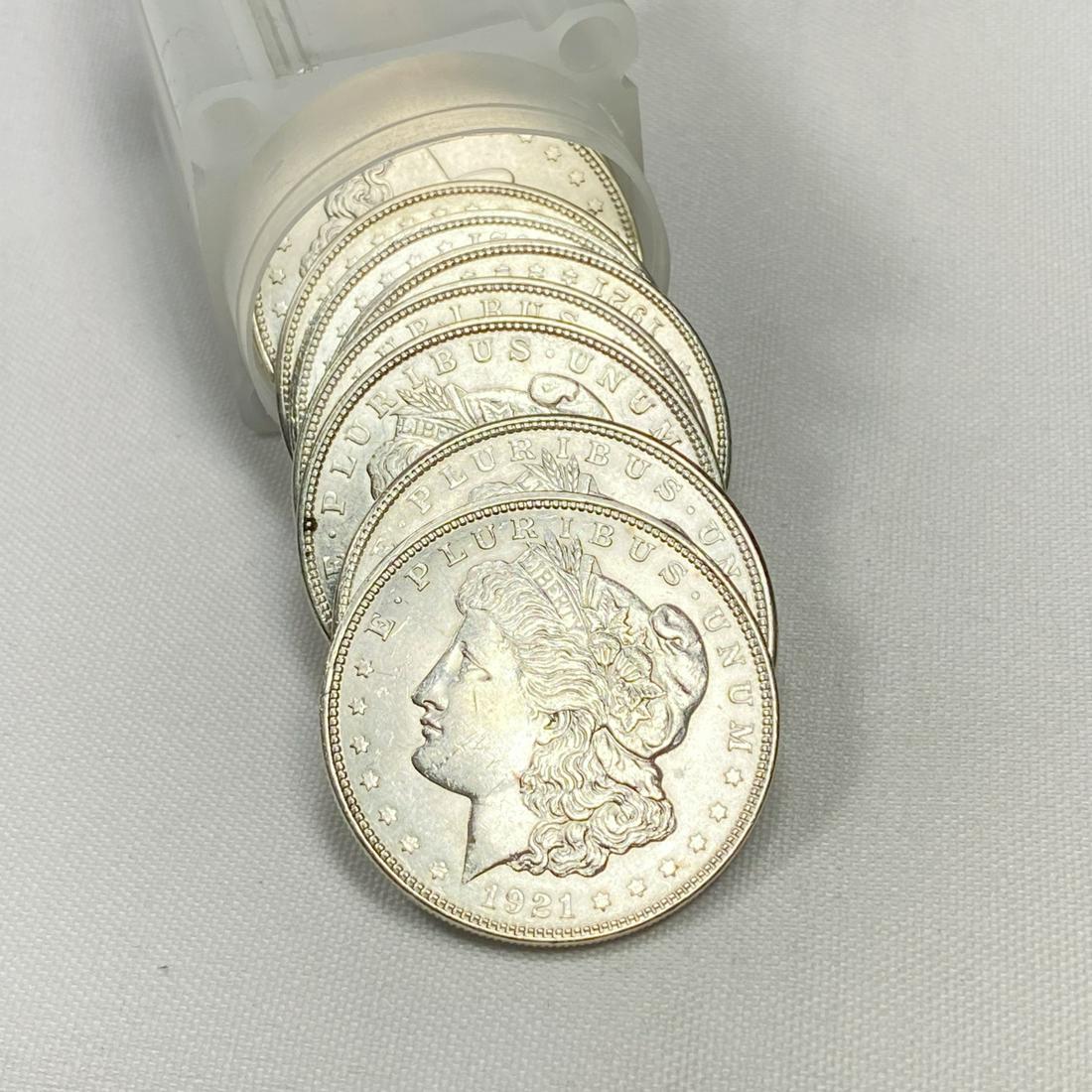 1921-D Morgan Silver Dollar Roll (15) - BU (1 of 4)