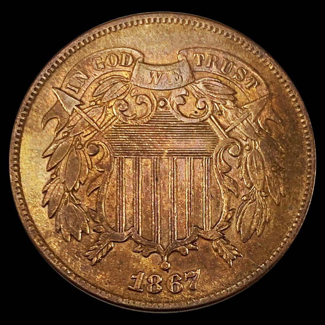 1867 Two Cent Piece UNCIRCULATED (1 of 2)