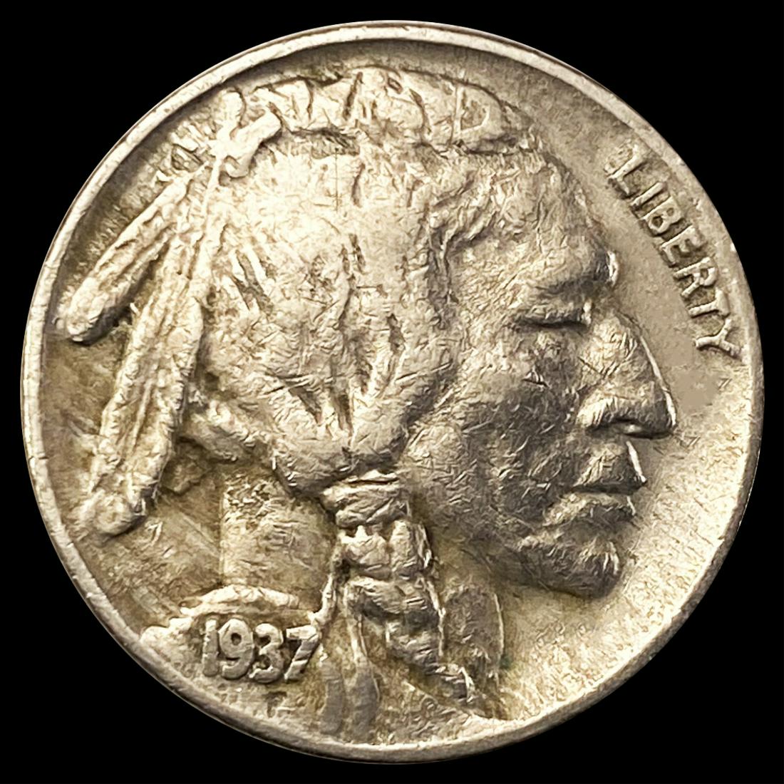 1937-D 3-Leg Buffalo Nickel LIGHTLY CIRCULATED (1 of 2)