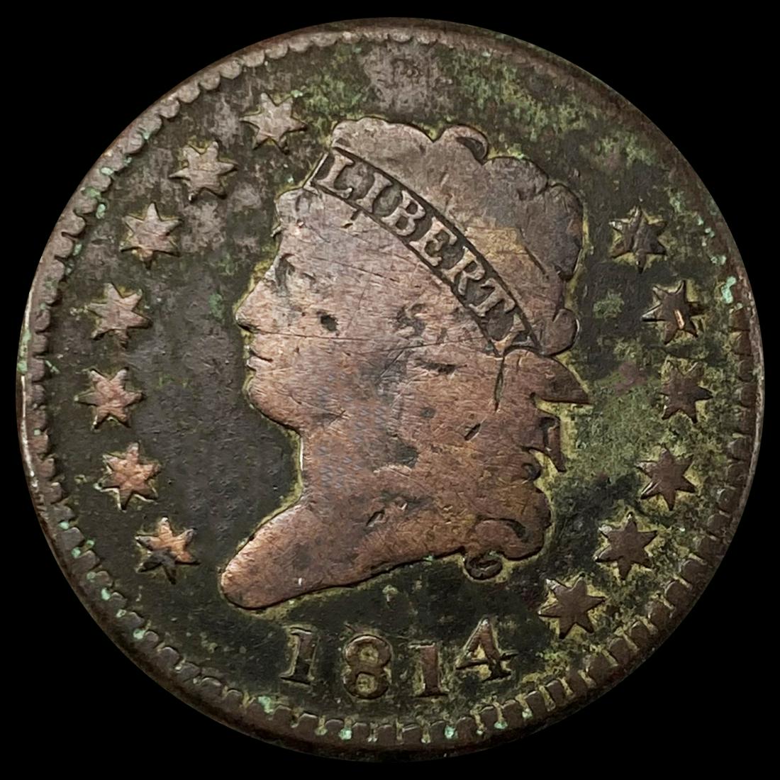 1814 Large Cent NICELY CIRCULATED (1 of 2)