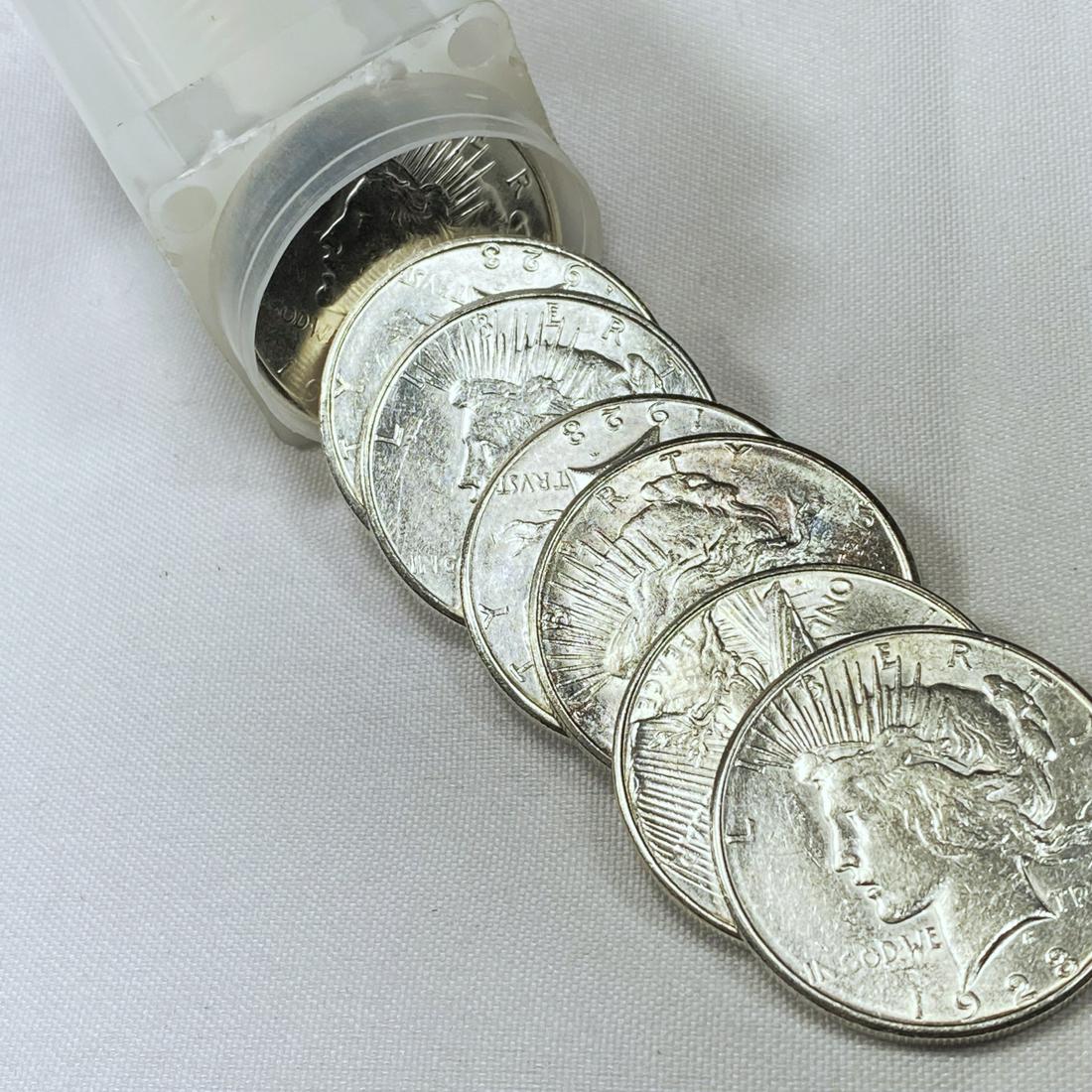 1923 Peace Silver Dollar Roll (20) - (1 of 4)