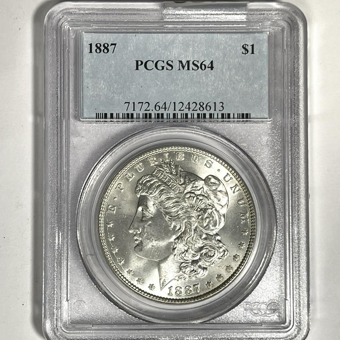 1887 Morgan Silver Dollar PCGS-MS64 (1 of 2)