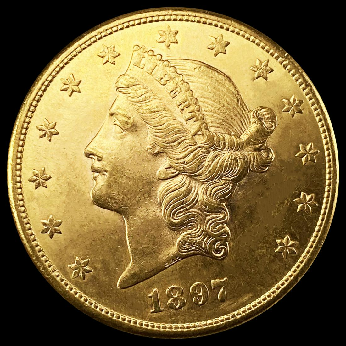 1897-S $20 Gold Double Eagle UNCIRCULATED (1 of 2)