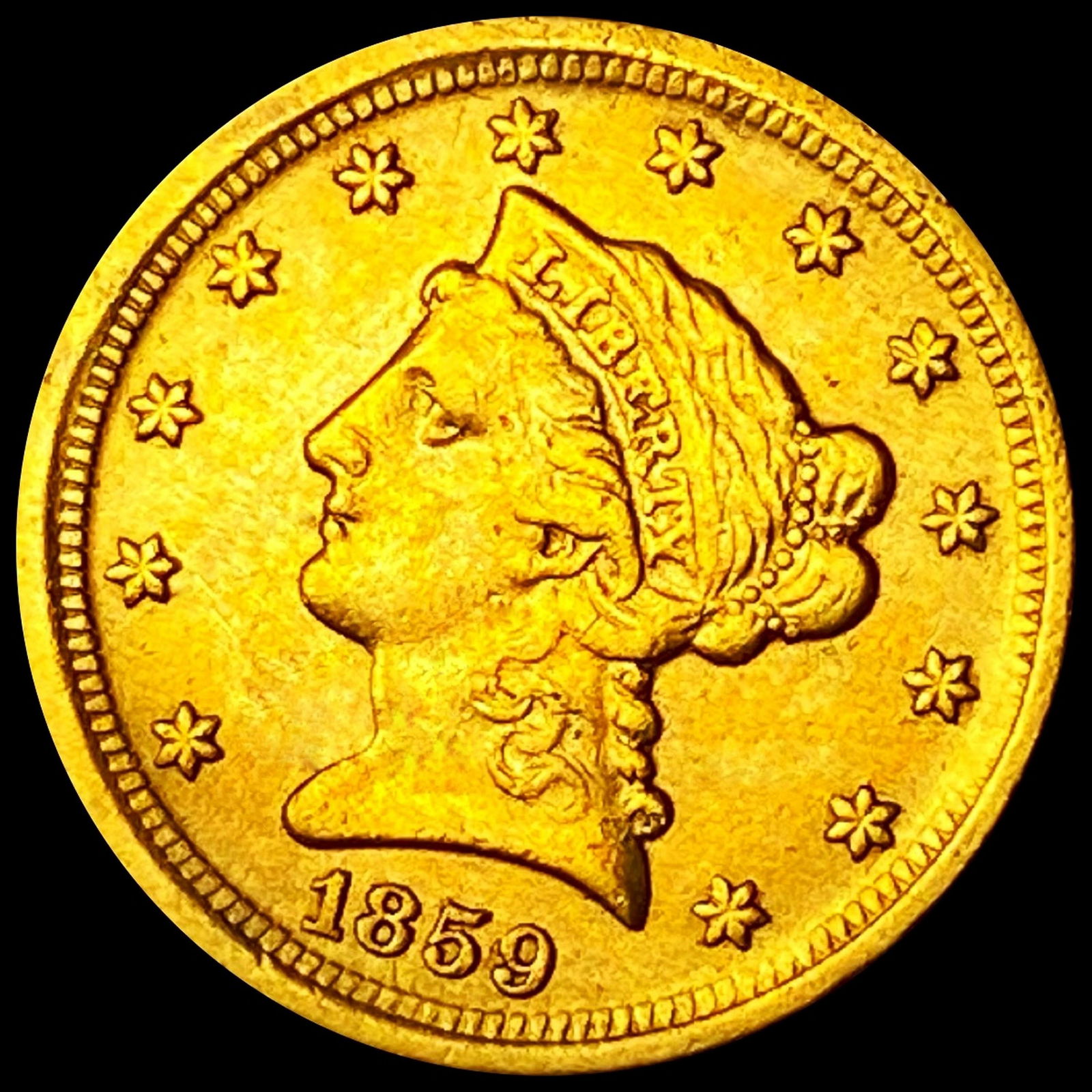 1859-D $2.50 Gold Quarter Eagle - HIGH GRADE (1 of 2)